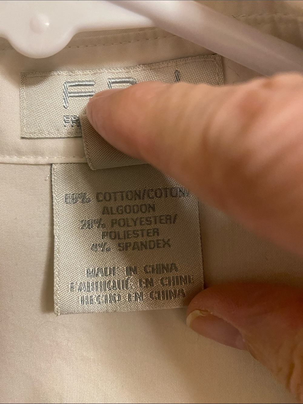 FDJ French Dressing White Pintuck Button-Up Blouse Size 8 - Picture 7 of 16